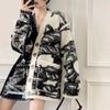 Cardigan de Tricô Pesado Novo Outono/Inverno 2025 Estilo Coreano Casaco com Padrão Dongdaemun Elegante Jaqueta Suéter de Artesanato Pesado para Mulheres