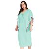 Vestido playero irregular con borlas de colores para mujer, talla grande, estilo europeo y americano, 4202