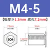 Columna de Tuerca de Acero Inoxidable 416 con Agujero Pasante a Presión So4-3.5M3/M3/M4/M5-3/4/5/6/8/10/12~25