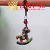 Llavero Caballo Mecedora de Sándalo Yiming Xianyuan Madera Arcoíris Creativa Año del Caballo del Zodiaco Colgante para Cadena de Teléfono Encanto para Bolso