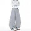 Pantalones Casuales de Cuadros Estilo Americano para Hombre 2026 Nuevo Estilo con Hebilla de Gancho, Talla Grande Sueltos Casuales de Pierna Recta para Hombre