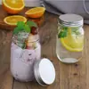 Frasco de Mason 16oz Frasco de Vidrio Mason Ensalada de Verduras Mermelada Frasco Sellado Frasco para Bebidas Frías Taza de Mason Exclusiva Transfronteriza
