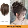 Peruca Fofa de Rabo de Cavalo Alto para Mulheres com Presilha Tipo Ninho de Galinha, Estilo Garota Picante, Aplique de Cabelo com Penas, Rabo de Cavalo Cacheado Latino-Americano