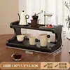 Organizador de mesa para mesas de comedor, portavasos, organizador de escritorio, vaso de agua, taza de café, juego de té, portavasos pequeño, estante de almacenamiento