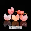 Ágata Yanyuan Carmesí Cuentas Pequeñas, Amuleto de Paz, Colgante de Fortuna, Cuentas Sueltas, Accesorios para Pulseras DIY, Venta al por Mayor de Colgantes