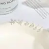 Set de Aretes Geométricos para Mujer, Moda de Invierno Versátil Ecológico Galvanizado Accesorios de Yiwu al por Mayor