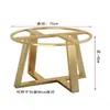 Novo Suporte de Perna de Mesa Redonda de Ardósia de Vidro Estrutura de Ferro Mármore Perna de Mesa Elevada Mesa de Centro Redonda Pequena Mesa de Jantar