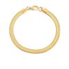 Emanco Pulsera Simple de Cadena de Hueso de Serpiente de Acero Inoxidable para Mujer, Pulsera Delgada Versátil de Cadena de Serpiente Plana, Pulsera Ins para Pareja