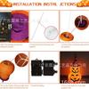 Cross-border Novo Halloween Ferro Abóbora Dobrável Lanterna Retrátil Pano Halloween Atmosfera Decoração Festa Ferro Arte
