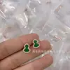 Collar de Calabaza Versión Alta Kirin para Mujer Chapado en Oro Rosa de 18K Fulu Ruyi Cadena de Clavícula de Nácar Blanco de Alta Calidad Ágata Cornalina