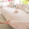 Nuevo Cojín de Sofá Estilo Princesa Cuatro Estaciones Universal Cojín de Asiento de Chenilla Antideslizante Fijo Tela de Cubierta de Sala de Estar de Gama Alta