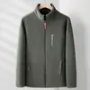 Chaqueta de Polar para Exteriores para Hombre Abrigo de Polar Sherpa para Hombre Chaqueta Shell de Polar Doble Cara Engrosada para Primavera y Otoño Forro Sudadera con Capucha Cardigan para Hombre