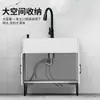 Gabinete de fregadero de acero inoxidable para cocina, fregadero integrado, gabinete de fregadero simple para el hogar, gabinete de fregadero de un o dos tazones