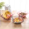 Plato para Snacks de Sala de Estar Estilo Europeo Plato de Frutas de Plástico Transparente Plato para Frutos Secos Moderno Simple Creativo Plato para Dulces Hogar