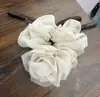 Diadema de Malla Rosa Súper Hada para Primavera y Verano para Mujer, Goma para Recoger el Cabello de Gama Alta, Accesorios para el Cabello de Cola Baja, Flor para el Cabello