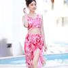 Bikini bikini traje de baño de dos piezas de tres piezas femenino sexy aguas termales Corea del Sur celebridad de internet vacaciones junto al mar traje de baño femenino