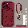 Cordón con lazo para funda de teléfono móvil Apple 16 Año Nuevo 15 silicona anticaída 14 gamuza 13 esmerilado 12 mujeres