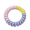 Comercio exterior color gel línea telefónica Anillo para el pelo combinación de colores cuerda para el pelo alta elasticidad cristal caramelo tres colores combinación cuerda para la cabeza funda de cuero