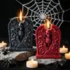 Velas Perfumadas de Calavera y Lápida de Halloween Decoración de Escena de Fiesta Adornos Creativos Souvenirs de Fragancia Velas
