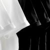 Playera blanca de manga corta de algodón puro de 230 g para mujer, ins de moda, igual para hombre y mujer, pesada, no transparente, cuello redondo, color sólido, para fondo, venta al por mayor