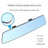 Espelho Retrovisor Interno Azul Auxiliar de Estacionamento Vidro de Alta Definição Sem Moldura Curvo 2.5D Antirreflexo com Amplo Campo de Visão