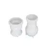 Portavelas de Columna Romana Minimalista Estilo Europeo Amapola Molde de Silicona Base para Velas de Aromaterapia DIY Soporte de Exhibición Molde de Yeso
