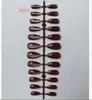 Atacado do Fabricante, Várias Cores Disponíveis, 24 Peças, Tiras de Unha Usáveis Formato Amêndoa Olho de Gato Gelo Transparente, Olho de Gato Gelado Transparente