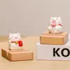Creativos Lindo Gato de la Suerte Soportes para Teléfono Móvil Adornos Decoración de Escritorio de Oficina Adornos para Estabilidad Emocional Regalos para Niñas