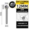 Cabezal de Molienda de Acero de Tungsteno Fresa Rotativa de Carburo Cortador en Forma de Bola Fresa Molienda de Metal Grabado Tipo D de Ranura Simple y Doble