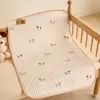 Sábana de Cama de Bebé de Dibujos Animados, Protector de Pañal de Bebé 100% Algodón, Impermeable y Transpirable, Tamaño Grande para Noche, Lavable a Máquina, Protector para el Cuidado Menstrual