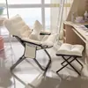 Tumbona Plegable Dormitorio Estudiantil Oficina de Computación Silla Cómoda para Descanso del Almuerzo Siesta Silla con Respaldo para Persona Perezosa Silla Sofá