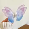 Pinza para el Cabello de Mariposa Móvil tipo Hada para Niñas Pequeñas, Pinza para Flequillo Degradada, Pinza Lateral, Pasador para Bebé, Accesorio para el Cabello