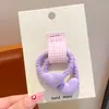 Goma para el pelo de lunares y corazón para niños, Cuerda para el pelo de alta elasticidad para niñas, Accesorio para el pelo de bebé, Goma para el pelo de niña pequeña para trenzar
