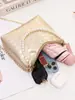 Bolso Tejido Estilo Coreano Estilo Occidental 2025 Verano Nuevo Bolso Cubo Retro Bolso de Hombro Versátil Bolso de Mujer