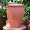 Maceta de terracota transpirable sin esmaltar color rojo buganvilia maceta grande de barro sin esmaltar rosa maceta de cerámica de tubo alto maceta para suculentas y pilas viejas
