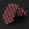 Gravata Masculina Bordado Jacquard Gravata Vermelha Gravata Masculina de Alta Qualidade Amarrada à Mão Traje Formal Fabricante Personalizado Estoque Pronto Atacado