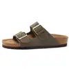 Sandalias de playa para mujer estilo Birkenstock de ante, antideslizantes, primavera/verano 2026, sandalias planas de corcho, sandalias sin cordones para mujer