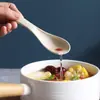 Cuchara de Sopa de Paja de Trigo Cuchara Pequeña Creativa Linda Cuchara para Comer para Niños Cuchara de Sopa para el Hogar Cuchara Se Puede Imprimir Logo
