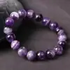 Pulsera de Ojo de Tigre Doble Fila Pulsera Trenzada de Doble Capa con Cuentas de Piedra Natural y Colgante de Árbol de la Suerte Pulsera de Cristal