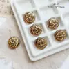 Vidrio checo doméstico vintage hortensia mariposa oso hojas hechas a mano trazado oro pulsera DIY material accesorios