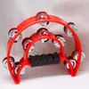 Entretenimiento de Bar Ktv Campana de Mano Jardín de Infancia Material Didáctico de Educación Temprana Doble Fila Anillo de Campana Instrumento Musical Orff Anillo de Tambor de Flor Cascabel