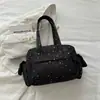Bolso de hombro ligero de gran capacidad estilo japonés nuevo otoño 2026 estilo universitario de alta apariencia cielo estrellado para estudiantes de secundaria y preparatoria