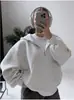 Sudadera con Cremallera Cárdigan Hombres Mujeres Primavera Otoño 2026 Nueva Holgada Con Felpa Gruesa Chaqueta Retro Americana