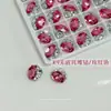 Decoraciones para Uñas con Pedrería Acabado Blanco K9, Pedrería Ovalada sin Base Hielo Azúcar Deslumbrante de Alta Gama, Accesorios de Pedrería para Uñas de Lujo Ligero