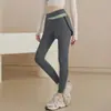 Calça Comprida para Fitness, Esportes, Corrida, Pilates e Yoga para Mulheres, Cintura Alta, Levanta Bumbum, Justa, Sensação de Segunda Pele, Cobre o Quadril, Falsa Peça Dupla