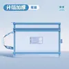Bolsa de archivo transparente de malla para clasificación de materias con cremallera, doble capa, gran capacidad, color Morandi, bolsa para tutorías para estudiantes de primaria