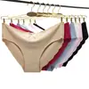 Roupa íntima feminina sem costura de seda gelada peça única calcinha feminina fabricantes fornecimento Yunmenni comércio exterior estoque roupa íntima