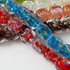 Cuentas Cuadradas de Vidrio en Polvo de Colores para Pulsera, Collar, Pendientes, Pasador de Pelo, Joyería DIY, Hecho a Mano, Cuentas de Vidrio de Azúcar de Roca, Venta al por Mayor
