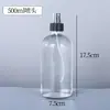Botella de Vidrio Transparente Boston Botella Atomizadora para Aceite Esencial e Hidrosol Botella de Relleno para Cosméticos y Lociones Botella Atomizadora de Vacío