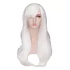 Cabelo cacheado de 70cm de comprimento, seda de alta temperatura, cacheado multicolorido, peruca COS para desenho, perucas AliExpress, fornecimento transfronteiriço